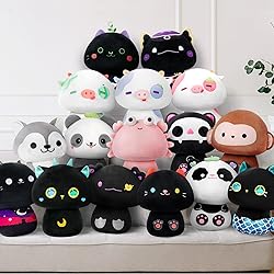 Mewaii 8 Inch Mushroom Plush, Cute Crab Plush