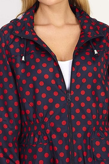 polka dot rain mac