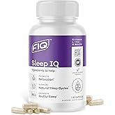 FIQ Formula IQ - Sleep IQ - Sleep Aid - Magnesium Supplement with 5 mg Melatonin, Lemon Balm, & Valerian Root - 60 Capsules