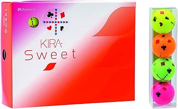 Amazon キャスコ Kasco ゴルフボール レディース Kira Sweet トランプ柄 4個入り 4色アソート キャスコ Kasco ゴルフボール