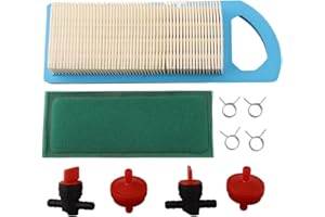 Air Filter Tune Up Kit for Intek Engine 15-19.5 For HP, Lawn Mower Maintenance Kit with Pre-Filter, Fuel Filters, Shut-Off Va