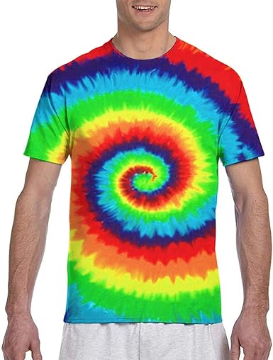 FindFD Tie-Dyed T Shirt Men Short Sleeve Fashion Casual wear Soft Breathable Quick Dry 