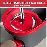 Sgizoku Red Spin Mop Head Base with Handle for Vileda Turbo Spin 2in1 3in1 view 4