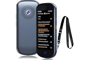 NEYES Language Translator Device No WiFi Needed Two Way Translation Device with 137 Languages 4" HD Portable Offline Online Voice Text Translation 2024 Real-time Translator for Travel Business(Grey)