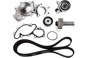 CXYUGUA Timing Belt Kit with Water Pump Compatible with 1996-2002 4Runner 3.4L, 1995-2004 Tacoma 3.4L, 2000-2004 Tundra 3.4L, 1995-1998 T100 3.4L, Timing Belt Kit Replace for:TKT-025