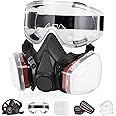 Weidahh Gas Masks Survival Nuclear and Chemical - Reusable Full Face Respirator Gas Mask with Activated Carbon Filter