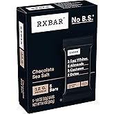 RXBAR Protein Bars, Protein Snack, Snack Bars, Chocolate Sea Salt, 9.1oz (5 Bars)