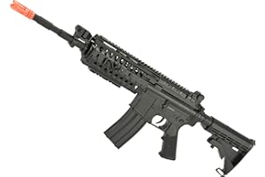 Evike Airsoft - CYMA - AEG Mag Compatible - Full Size M.4 Airsoft SPR.ing Powered Ri.fle (Model: M.4 S-System)