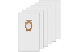 FUNMIT 204814 Vacuum Bags Replacement for Kirby, Micron Magic Plus HEPA Filter Bags Compatible with Kirby Avalir/Sentria/Ultimate G Series Replaces F-Style & Twist-Style 204811 205811 204808, 6 Pack