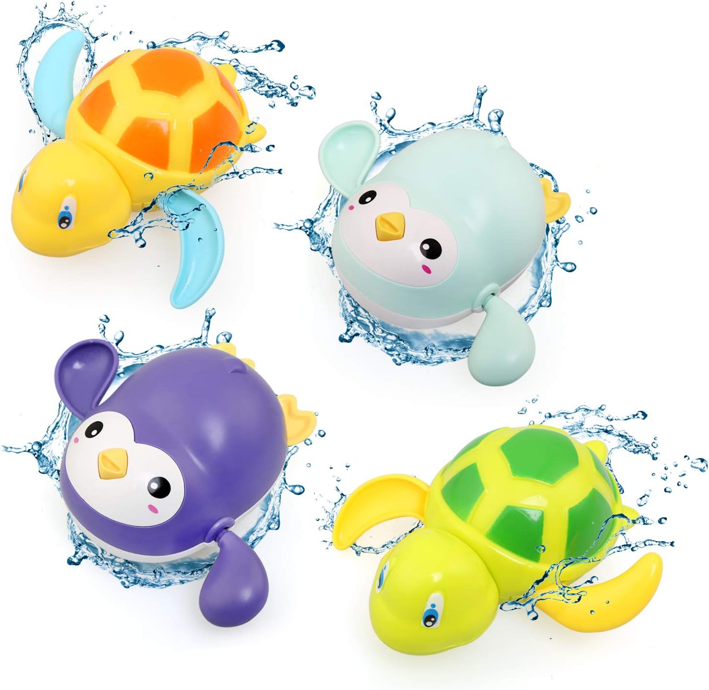 Jouets De Douche Pour Garcon Fille 4 Pieces Animaux Jouets Flottants Jeux De Bain Pour Bebe Enfant 1 2 3 4 Ans Jeu Deau Jouet De Piscine Bellestyle Jouet De Bain Bebe