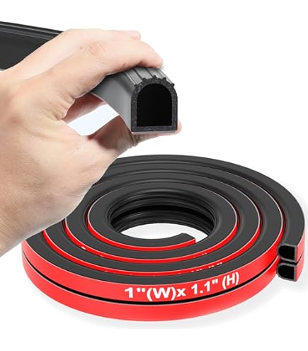 ESI Front Rail Seal XL 5.5ft EPDM Rubber For Truck Caps - Fills .488" To 1" Height Gap