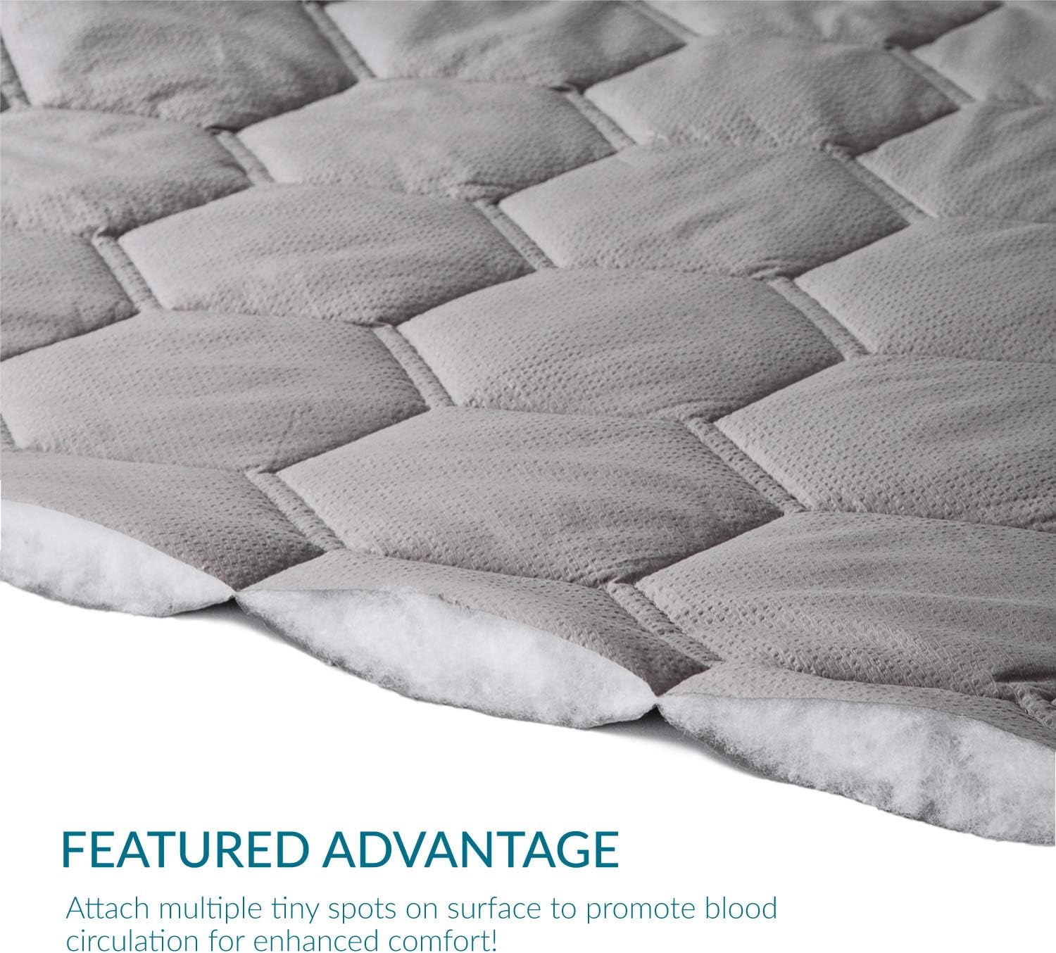 Bedsure Mattress Pad Queen Size（60x80 inches）- Breathable - Ultra Soft Quilted Mattress Pad Protector Deep Pocket(up to 18'' deep), Fitted Sheet Mattress Cover-White: Home & Kitchen