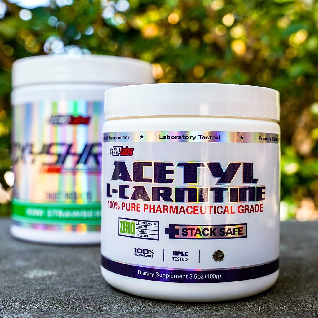 EHPLabs Acetyl LCarnitine (100g) Weight Loss Support, Energy, Muscle