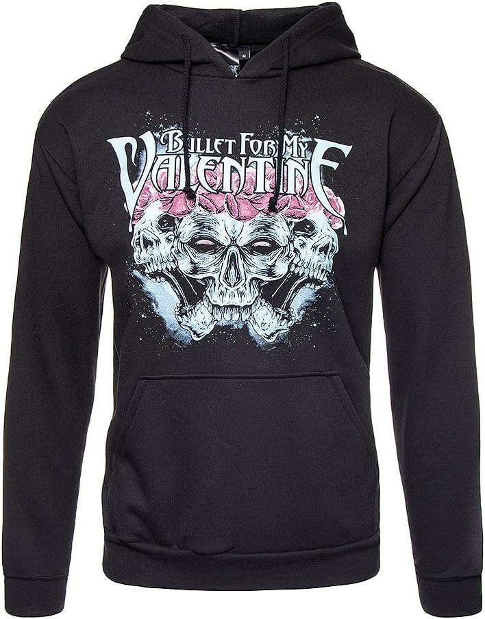 Bullet For My Valentine Crown of Roses Official Mens Black Pullover Hoodie