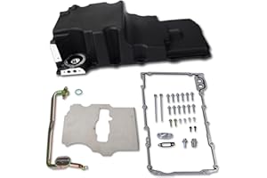 JGhyperX 302-2 81073 LS Swap Retrofit Engine Oil Pan Kit Aluminum Compatible with Chevy Ventura Omega Camaro Nova F-body G-body 1964-1992 LS1 LS2 LS3 LS6 5.3L 5.7L 6.0L 6.5L V8 Engines Black