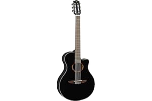 Yamaha NTX1 BL Cutaway Acoustic-Electric Nylon-String Classical Guitar, Black