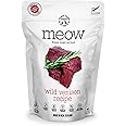 The New Zealand Natural Pet Food Co. Meow Wild Venison Freeze Dried Raw Cat Food, Mixer, or Topper, or Treat - High Protein, Natural, Limited Ingredient Recipe 9.9 oz