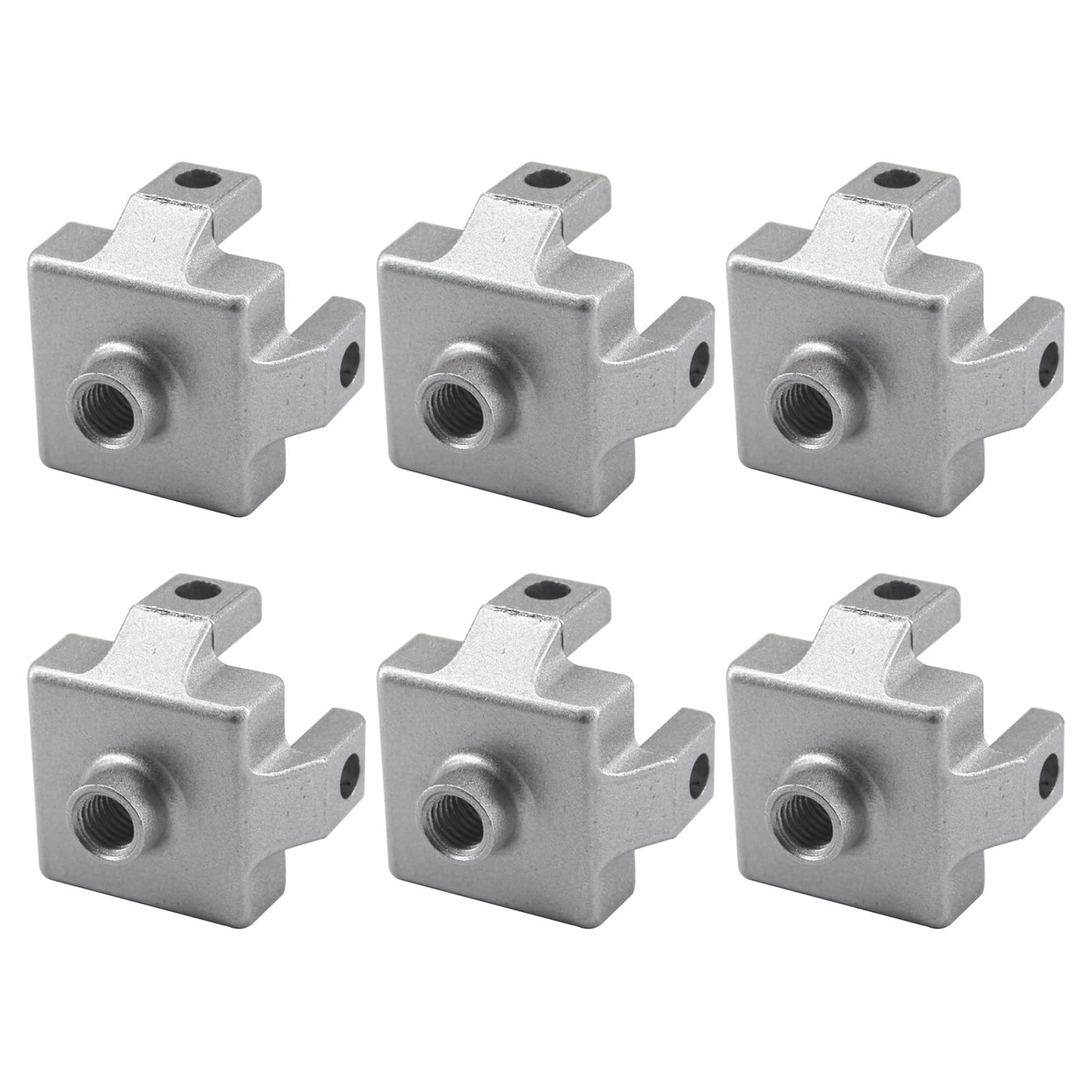 (6 Pieces) 3030 M10 Foot End Connector Floor Mount Base Bracket for T Slot Aluminum Extrusion Profile