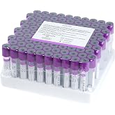 Specimen Collection Tubes 5ml Lab Vacuum EDTA K2 Tube for Pet Animals Veterinary Lab Supplies 100 Pcs Wrap Packaging