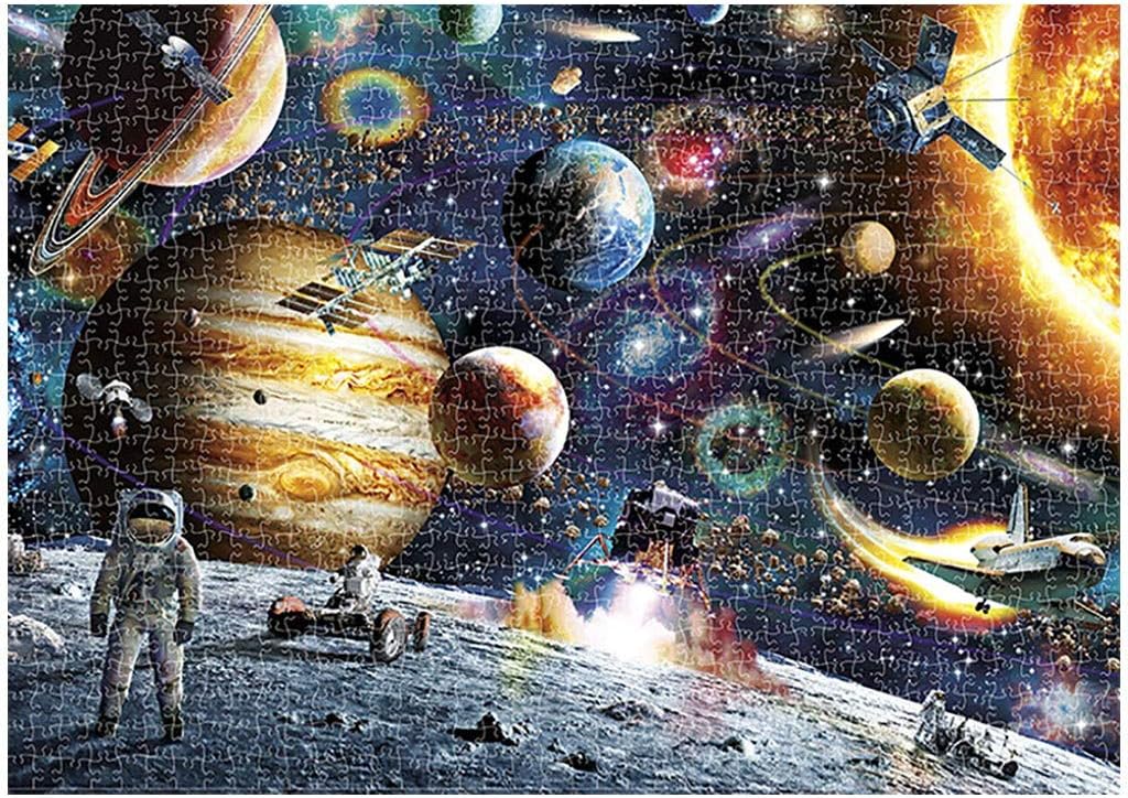 Space Puzzle 1000 Piece Jigsaw Puzzle for Kids Adult – Planets in Space Jigsaw Puzzle