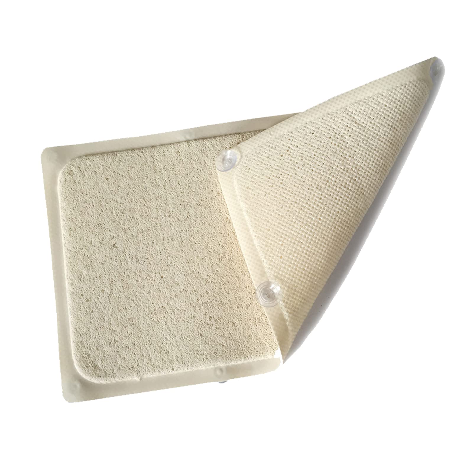 YuuHeeER Shower Mat Loofah Extra Long Bath Tub Non Slip Suction Matts