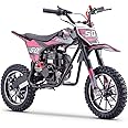 Hoverheart Gas Dirt Bike, 50cc 4-Stroke Gas Powered Kids Off Road Motorcycle (Model-DB4S004) with Off-Road Tire, Suspensions, Disc Brakes, Max Load 165Lbs, Up to 25Mph, NO OIL MIX REQUIRED
