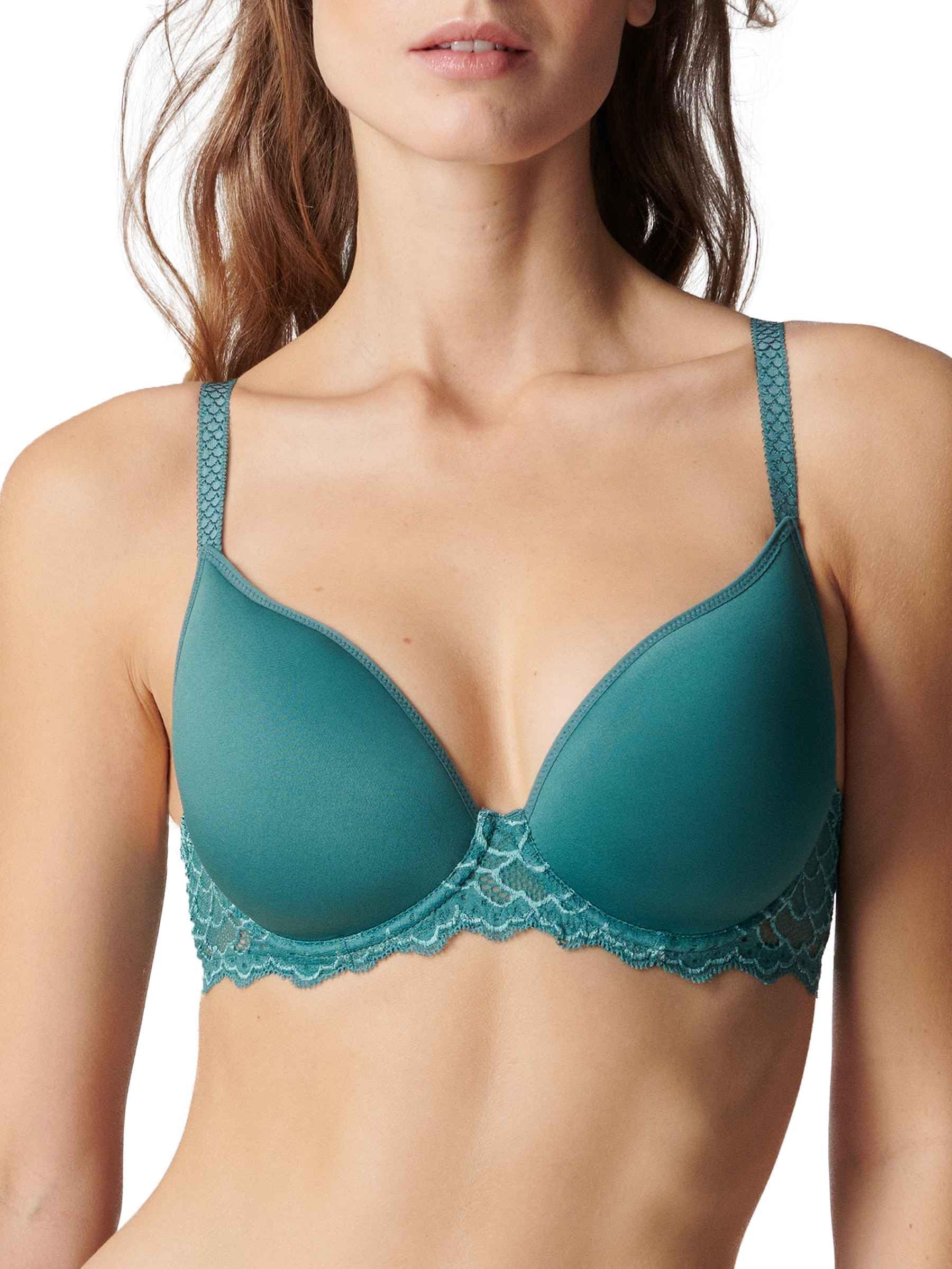 Simone Perele Women’s Caresse 3D Plunge Boreal Green,30E