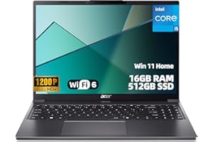 Acer Aspire Go 15, Student and Home Laptop, 15.3" WUXGA (1920×1200) IPS, Intel Core i5-1334U, 16GB DDR5, 512GB PCIe Gen4 SSD,