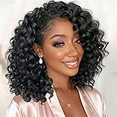 GoGo Curl Crochet Hair for Black Women 10 Inch Prelooped Ocean Wave Crochet Hair Curly Crochet Braids Deep Water Wave Beach C