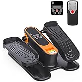 2025 New Under Desk Elliptical Machine,Portable Seated Pedal Exercise Machine for Seniors, 12 Adjustable Speed Elipse Leg Exerciser with Remote Control,Quiet Foot Exercise Machine for Home Office