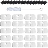20 Pack Fountain Replacement Filters & 20 Pack Pre-Filter Sponges and a Cleaning Brush for PETLIBRO® Dockstream Cat Water Fountain PLWF005, PLWF105, PLWF115.