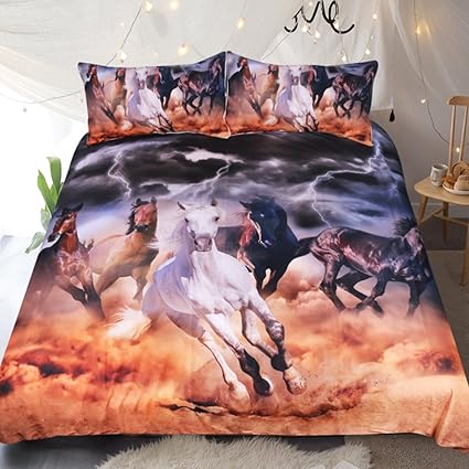 Sleepwish Galloping Horse Bedding Sets Western Cowboy Cowgirl