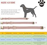 YUDOTE Ultra-soft Corduroy Dog Collar Large, Natural Cotton, Dusty Pink view 3