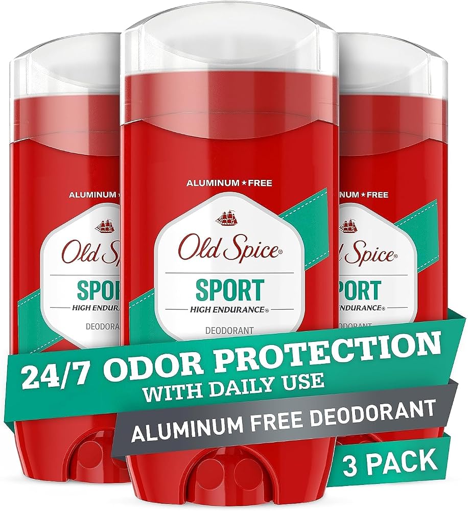 Old Spice Aluminum Free Deodorant For Men, High Endurance, 24/7 Sweat Defense & Odor Protection to Eliminate Odors, 24/7 Fres