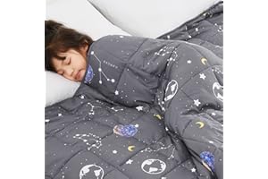 Topcee Weighted Blanket (5lbs 36"x48") Heavy Blanket, Weighted Blanket Cooling Blanket for Sleeping Perfect for 40-60 lbs,Throw Size Breathable Blanket with Premium Glass Bead