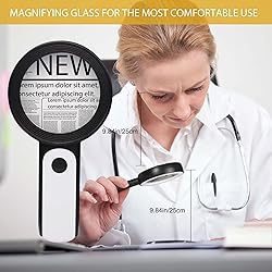 JMH Magnifying Glass with Light, High Magnification