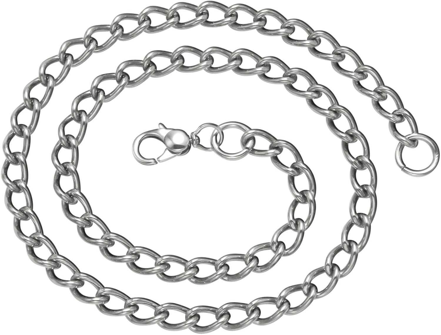 Stainless Steel Twisted Cable Chain 3/8" x 1/4" Links (18 Inches