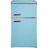 Galanz GLR31TBEER Retro Compact Refrigerator, Mini Fridge with Dual Doors, Adjustable Mechanical Thermostat with True Freezer