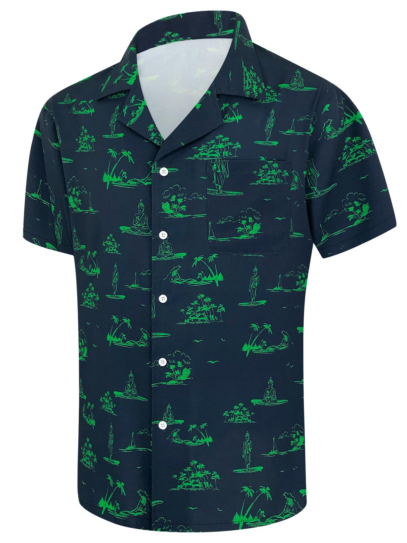 Men's Short Sleeve Hawaiian Shirt Quick Dry Loose