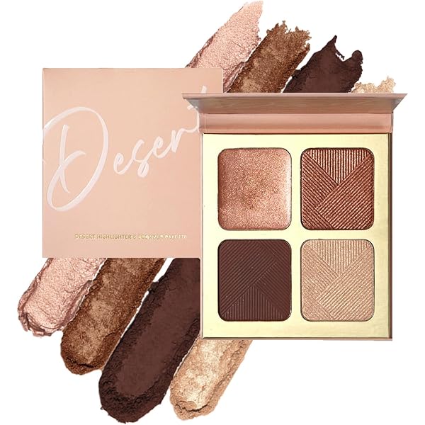 UCANBE Creme-Bronzer Palette – 4 Farbtöne, Aufbaubar, Für Gesicht & Körper, Roségold