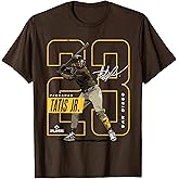 License Champs Fernando Tatis Jr | San Diego MLB Player League | MLBTAT4037 T-Shirt, Small, Brown