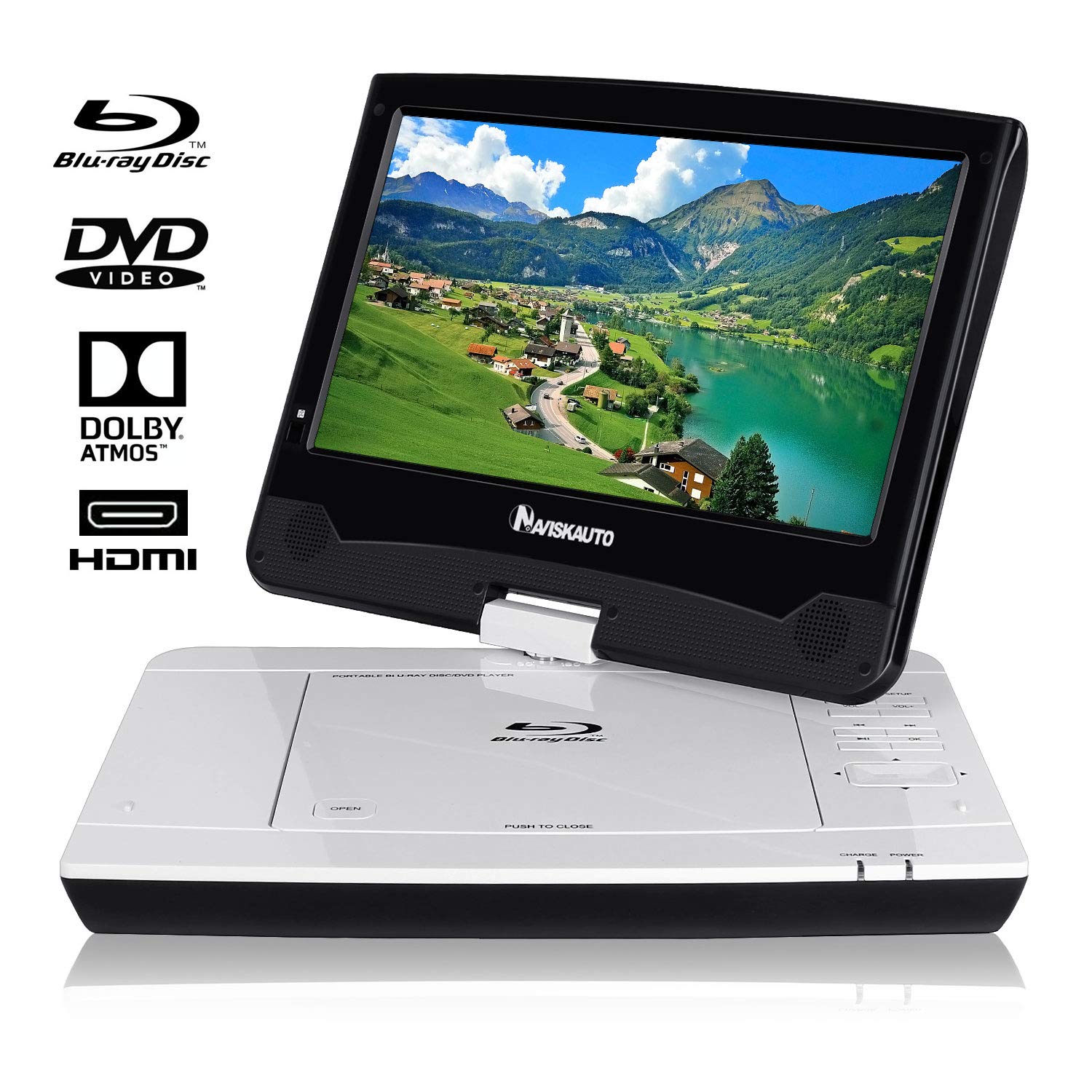 10,1" Bluray Tragbarer DVD Player für Auto Amazon.de Elektronik