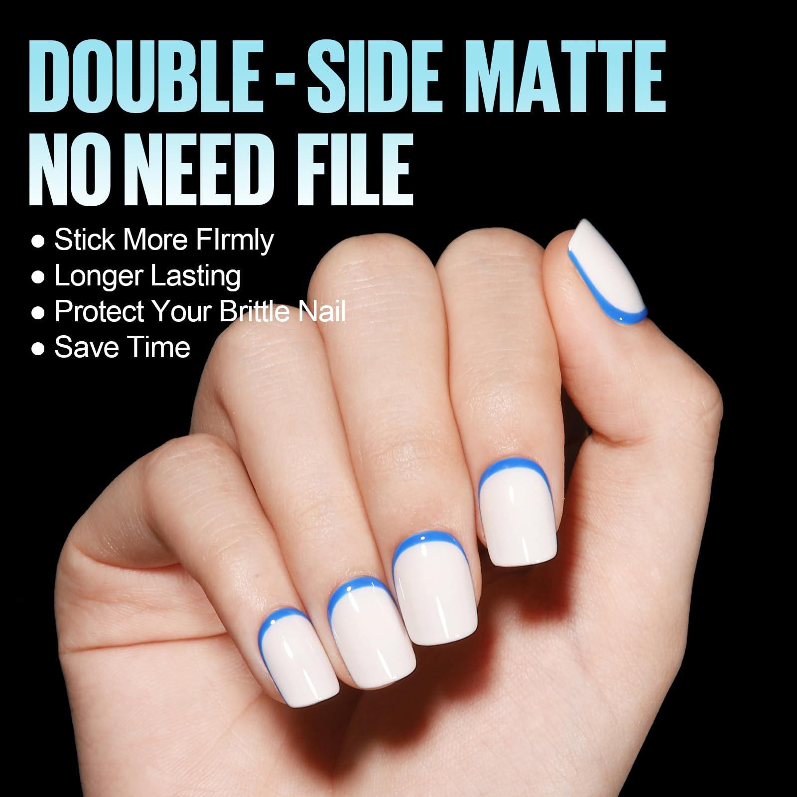 TOMICCA Extra Short Nail Tips Square, Soft Full Matte Square Nails, 360Pcs Acrylic Full Cover Press on Nails, Extra Short Square for Nail Extension Manicure 15 Sizes - Image 4