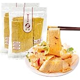SXET Dried Tofu Skin, 2 Packs Handmade Bean Curd Sheets, Chinese Special Youdoupi, Soy Products, Vegetarian Food, Fit for Hot Pot, Cold Vegetable, Stir Fry 豆腐皮 120g/4.23oz per Pack (Pack of 2)