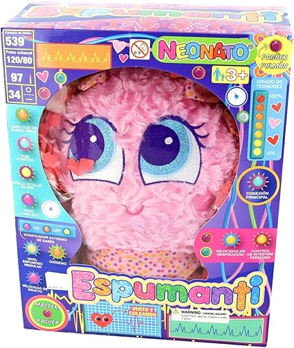 Amazon.es: Neonato- Neo - Bebe ESPUMANTI Rosa con Experiencia Y Etiqueta Adhesiva 2017 (DISTROLLER 961235): Juguetes y juegos