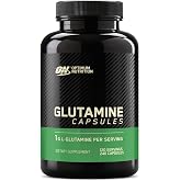 Optimum Nutrition L-Glutamine Muscle Recovery Capsules, 240 Ct | Glutamine Capsules, 1g L-Glutamine per Serving, 0g Carbs, Amino Acid &amp; Muscle Support, Easy-to-Swallow Caps