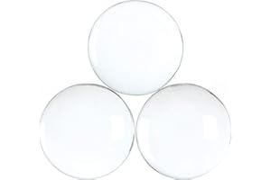 CleverDelights 2.5" Round Glass Cabochons - 5 Pack