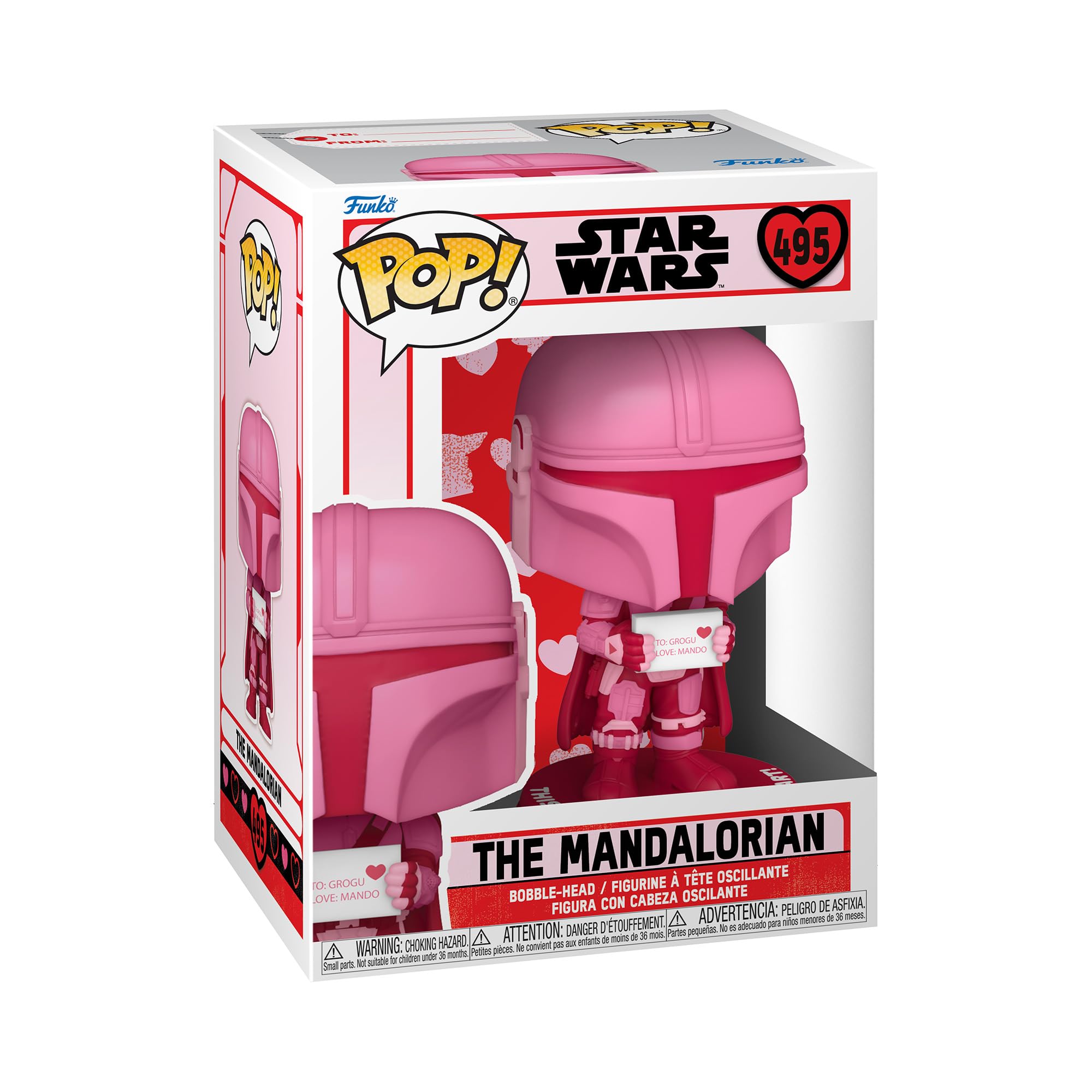 Funko Pop! Star Wars: Valentines - Mandalorian - Star Wars: the Mandalorian - Collectable Vinyl Figure - Gift Idea - Official Merchandise - Toys for Kids & Adults - TV Fans