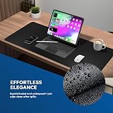 DesireTech Reversible Desk Mat Medium 40x80cm Dual-Sided Waterproof Faux view 4