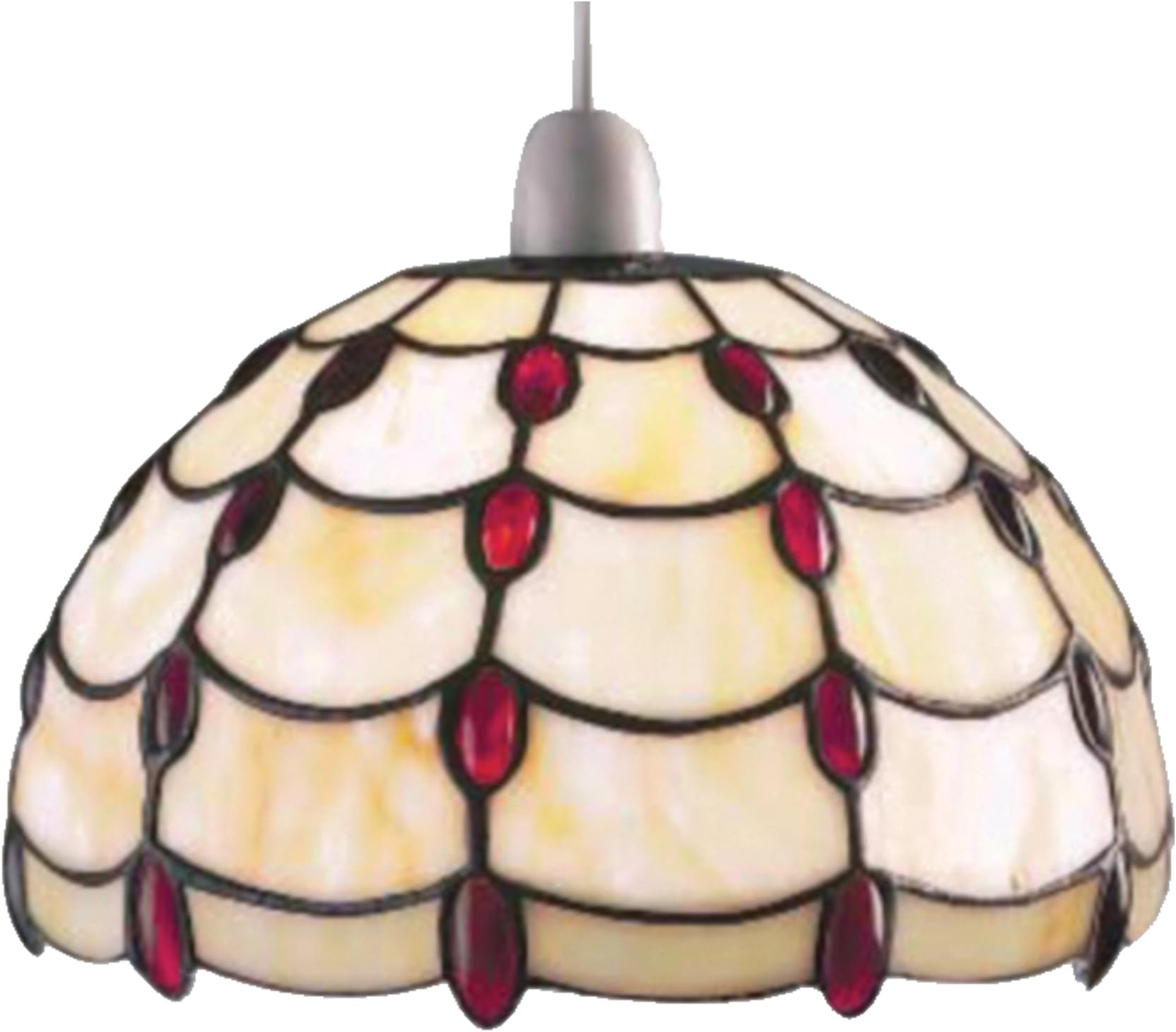 Loxton Lighting 25 cm Jewel Shade, Ruby